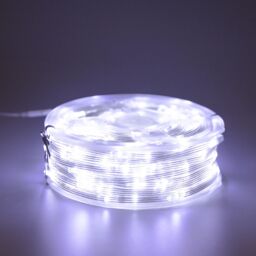 Shatchi 10m/100LEDs String Lights 8 Modes Auto Timer Fairy Lights - Flexible Indoor/Outdoor Decorations in White - Size: 1 Pack - thumbnail 1