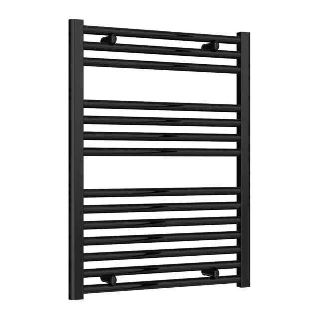 Bathroom Kingdom Diva Electric Black Straight Heated Towel Rail 800x600 - image 1