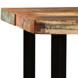 Berkfield Home Bar Table Solid Reclaimed Wood 150x70x107 cm in Brown - Size: 150 x 70 x 107 cm - thumbnail 3