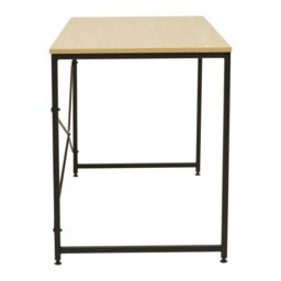 Orsina Sleek Red Pomelo Desk With Black Metal Frame, Rectangular Table, Multipurpose Work Desk For Modern Workspaces in Yellow - thumbnail 3