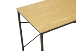 Orsina Sleek Red Pomelo Desk With Black Metal Frame, Rectangular Table, Multipurpose Work Desk For Modern Workspaces in Yellow - thumbnail 5