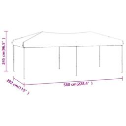 Berkfield Home Folding Party Tent Anthracite 3x6 m in Black - thumbnail 9