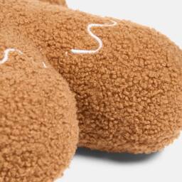 OHS Gingerbread Boy Boucle Scatter Cushion Decorative Pillow in Brown - thumbnail 6