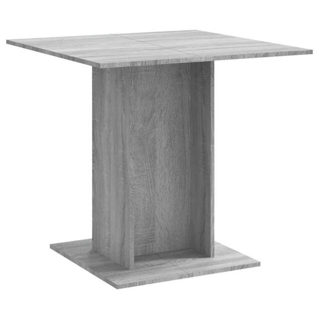 Berkfield Home Dining Table Grey Sonoma 80x80x75 cm Engineered Wood - Size: 80 x 80 x 75 cm - image 1