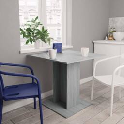 Berkfield Home Dining Table Grey Sonoma 80x80x75 cm Engineered Wood - Size: 80 x 80 x 75 cm - thumbnail 2
