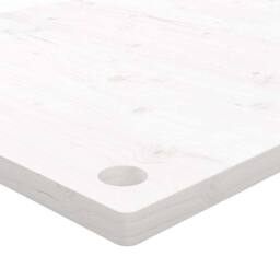 Berkfield Home Beautiful Desk Top White 100x60x2.5 cm Solid Wood Pine - thumbnail 6