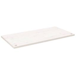 Berkfield Home Beautiful Desk Top White 100x60x2.5 cm Solid Wood Pine - thumbnail 3