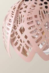 ValueLights Artichoke Pastel Solar Hanging Decorative Outdoor Garden Lantern Light in Baby Pink - thumbnail 4