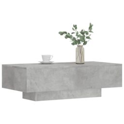 Berkfield Home Coffee Table Concrete Grey 100x49.5x31 cm Engineered Wood - thumbnail 3