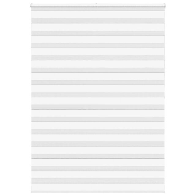 Berkfield Home Zebra Blind White 155x200 cm Fabric Width 150.9 cm Polyester - image 1