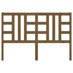 Berkfield Home Bed Headboard Honey Brown 146x4x100 cm Solid Wood Pine - Size: 146 x 4 x 100 cm - thumbnail 4