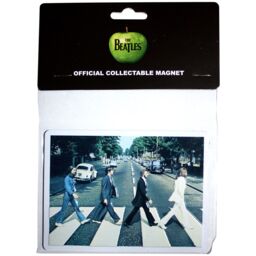 Beatles Abbey Road Embossed Fridge Magnet in White - thumbnail 2