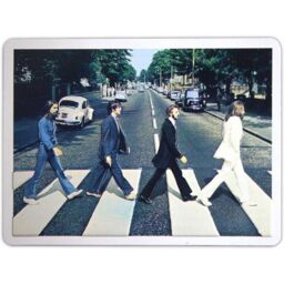 Beatles Abbey Road Embossed Fridge Magnet in White - thumbnail 1