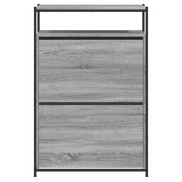 Berkfield Home Shoe Cabinet Grey Sonoma 75x34x112 Engineered Wood - thumbnail 5