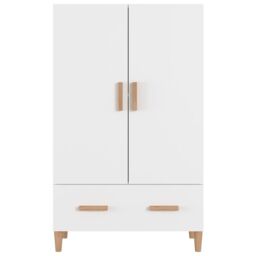 Berkfield Home Highboard White 70x31x115 cm Engineered Wood - Size: 70 x 31 x 115 cm - thumbnail 5