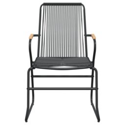 Berkfield Home 7 Piece Garden Dining Set Black PVC Rattan - thumbnail 6