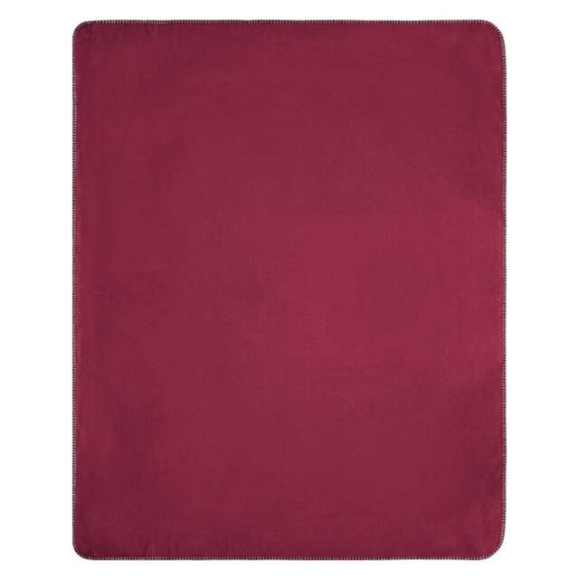 James and Nicholson Fleece Plain Blanket in Maroon - image 1