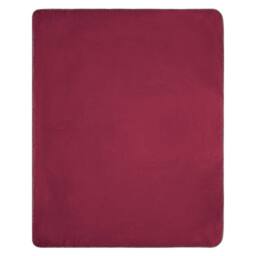 James and Nicholson Fleece Plain Blanket in Maroon - thumbnail 1