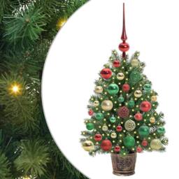 Berkfield Home Artificial Christmas Tree with 150 LEDs Green 75 cm PE & PVC - thumbnail 2