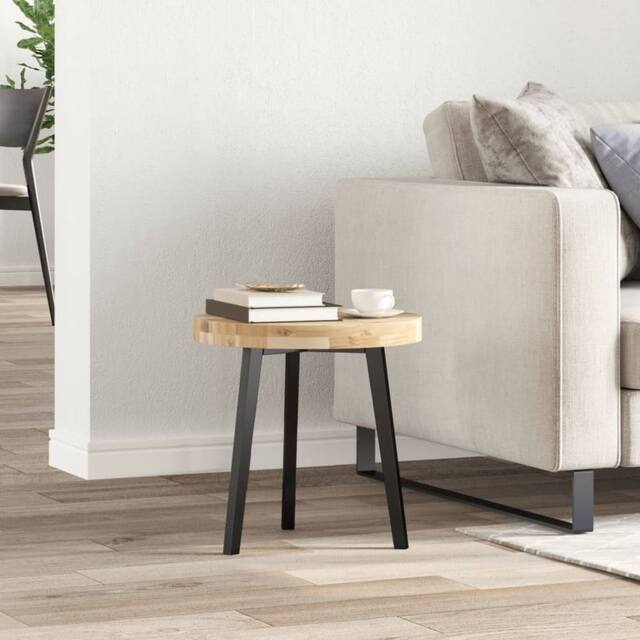 Berkfield Home Table Top Round √ò40x4 cm Solid Wood Acacia in Brown - Size: 40x4 cm - image 1