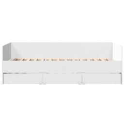 Berkfield Home Daybed with Drawers without Mattress White 90x200 cm - thumbnail 4