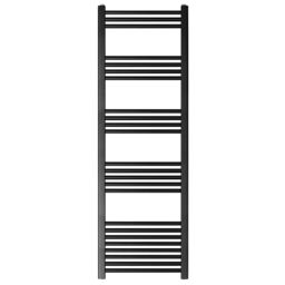 Balterley Straight Heated Towel Rail Radiator, 1080W, 600 x 1600mm, Matt Black - thumbnail 1