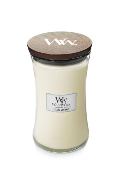 Woodwick Women's Island Coconut Large Candle in Cream - image 1