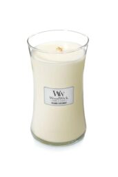 Woodwick Women's Island Coconut Large Candle in Cream - thumbnail 2