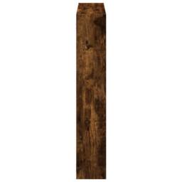 Berkfield Home Wall Cube Shelf 12 Compartments Smoked Oak Engineered Wood in Brown - thumbnail 5