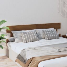 Berkfield Home Bed Headboard Honey Brown 204x3x81 cm Solid Wood Pine - Size: 204 x 3 x 81 cm - thumbnail 4