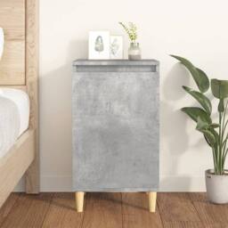 Berkfield Home Bedside Cabinet Concrete Grey 40x35x70 cm Engineered Wood - Size: 40 x 35 x 70 cm - thumbnail 2
