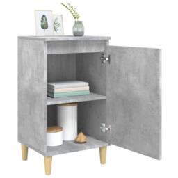 Berkfield Home Bedside Cabinet Concrete Grey 40x35x70 cm Engineered Wood - Size: 40 x 35 x 70 cm - thumbnail 4