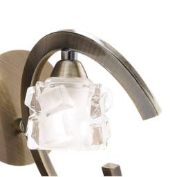 Netlighting Ice Wall Lamp 1 Light G9 Antique Brass in Bronze - thumbnail 3