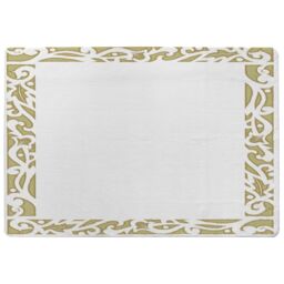 Benjamin Tate Design Egyptian Hieroglyphs Golden Border Rug in Natural - Size: Large - thumbnail 1
