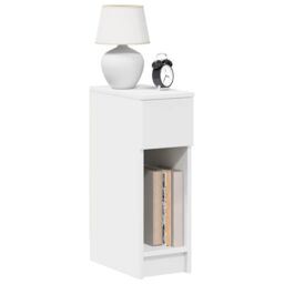 Berkfield Home Bedside Cabinets with Drawer 2 pcs White 20x36x60 cm - Size: 20 x 36 x 60 cm - thumbnail 1