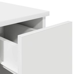 Berkfield Home Bedside Cabinets with Drawer 2 pcs White 20x36x60 cm - Size: 20 x 36 x 60 cm - thumbnail 9