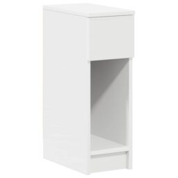 Berkfield Home Bedside Cabinets with Drawer 2 pcs White 20x36x60 cm - Size: 20 x 36 x 60 cm - thumbnail 5