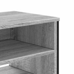 Berkfield Home TV Cabinet Grey Sonoma 122x34x41 cm Engineered Wood - Size: 122 x 34 x 41 cm - thumbnail 7