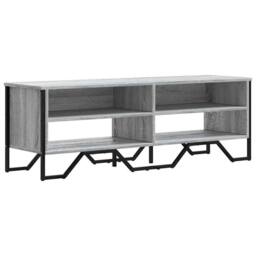 Berkfield Home TV Cabinet Grey Sonoma 122x34x41 cm Engineered Wood - Size: 122 x 34 x 41 cm - thumbnail 3