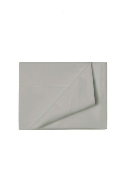 Belledorm Egyptian Cotton 400 Thread Count Flat Sheet in Light Grey - Size: Double - image 1