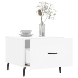 Berkfield Home Decorative Coffee Tables 2 pcs White 50x50x40 cm Engineered Wood - Size: 50 x 50 x 40 cm - thumbnail 4