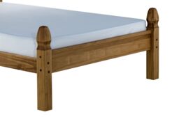 Birlea Mexican Corona Low End Bed in Brown - Size: Double - thumbnail 4
