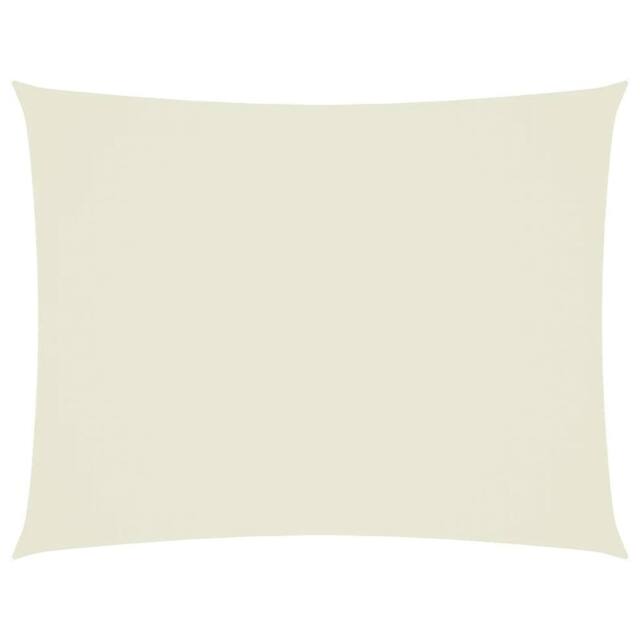 Berkfield Home Sunshade Sail Oxford Fabric Rectangular 3x6 m Cream in Beige - image 1