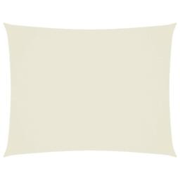 Berkfield Home Sunshade Sail Oxford Fabric Rectangular 3x6 m Cream in Beige - thumbnail 1