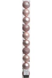 Kaemingk Shatterproof Plain Bauble (Pack Of 10) in Baby Pink