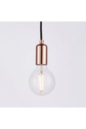 Netlighting Studio 6 Light Cluster Pendant Copper Plate E27 in Brown - thumbnail 3