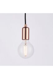 Netlighting Studio 6 Light Cluster Pendant Copper Plate E27 in Brown - thumbnail 4