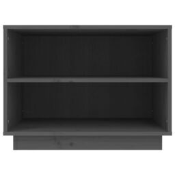 Berkfield Home Shoe Cabinet Grey 60x34x45 cm Solid Wood Pine - Size: 60 x 34 x 45 cm - thumbnail 5
