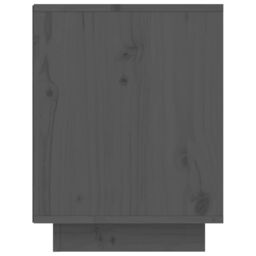 Berkfield Home Shoe Cabinet Grey 60x34x45 cm Solid Wood Pine - Size: 60 x 34 x 45 cm - thumbnail 6