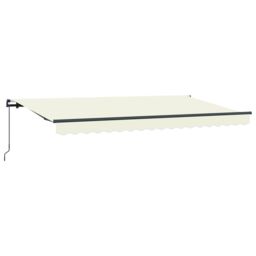 Berkfield Home Retractable Awning Manual Cream & Anthracite 4 x 2 m - thumbnail 5